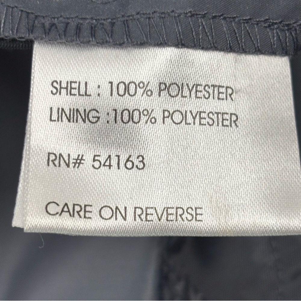 Calvin Klein Women's Packable Anorak Jacket Black Size Medium Waterproof Rain - Picture 10 of 13